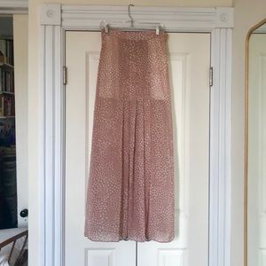 Reformation, sheer, high-waisted, maxi skirt, NWOT